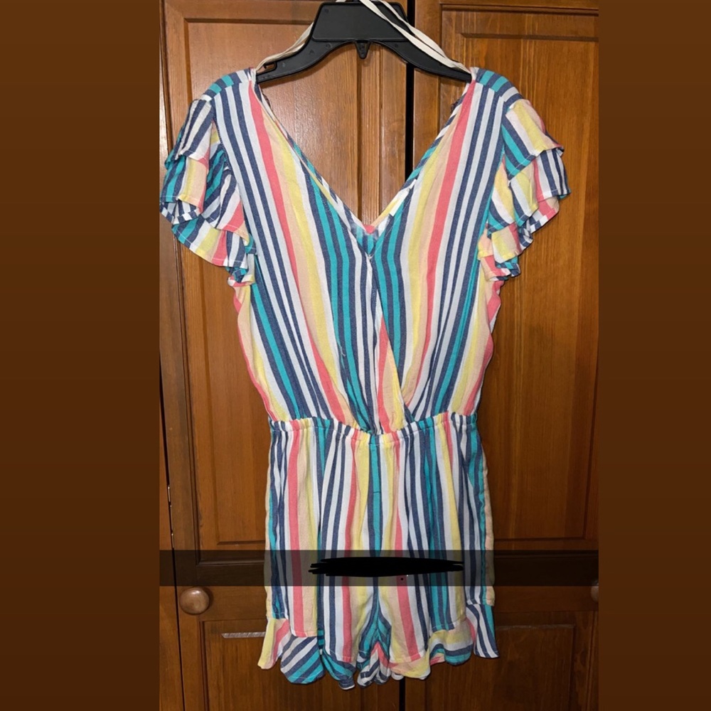 Striped romper